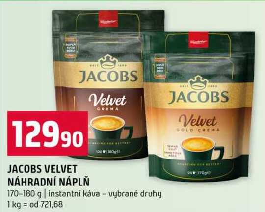 JACOBS VELVET 170-180 g