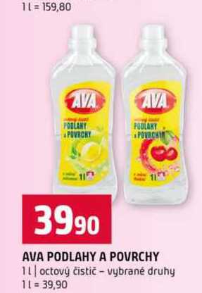 AVA PODLAHY A POVRCHY 1 l