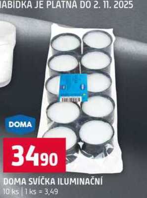 DOMA SVÍČKA ILUMINAČNÍ 10 ks