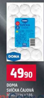 DOMA SVÍČKA ČAJOVÁ 30 ks
