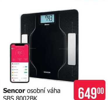 Sencor osobní váha SBS 8002BK 