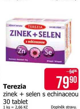 Terezia zinek+selen s echinaceou 30 tablet 