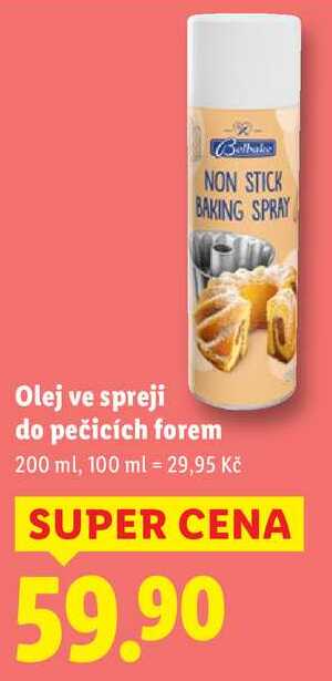 Olej ve spreji do pečicích forem, 200 ml