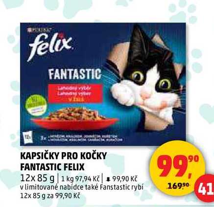 KAPSIČKY PRO KOČKY FANTASTIC FELIX, 12x 85 g