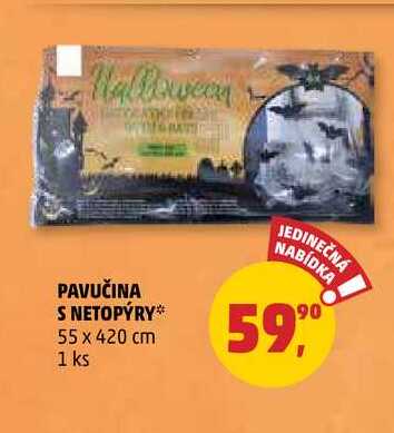 PAVUČINA S NETOPÝRY, 1 ks 