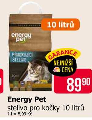 Energy Pet stelivo pro kočky 10 litrů 