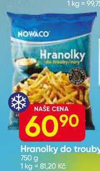 Nowaco Hranolky do trouby 750g