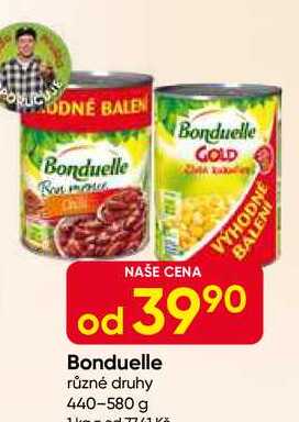 Bonduelle různé druhy 440-580 g 
