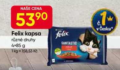 Felix kapsa různé druhy 4×85 g