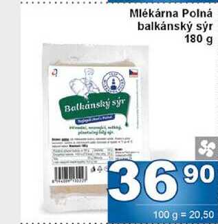 Mlékárna Polná balkánský sýr 180 g 