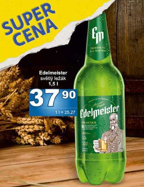 Edelmeister světlý ležák 1,5l