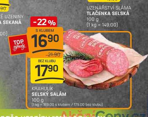 SELSKÝ SALÁM 100 g 