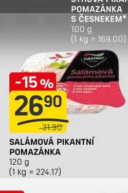 SALÁMOVÁ PIKANTNÍ POMAZÁNKA 120 g 