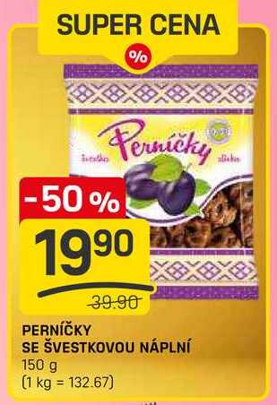 PERNÍČKY SE ŠVESTKOVOU NÁPLNÍ 150 g 