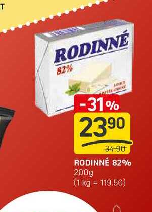 RODINNÉ 82% 200g 