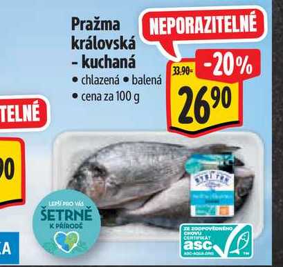   Pražma královská - kuchaná  100 g