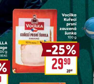 Vocílka Kuřecí prsní zauzená šunka 100 g 