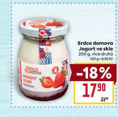 Srdce domova Jogurt ve skle 200 g