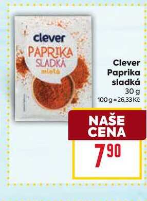 Clever Paprika sladká 30 g