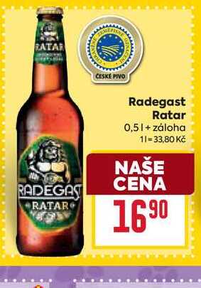 Radegast Ratar 0,5l