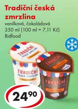 Tradiční česká zmrzlina, 350 ml   