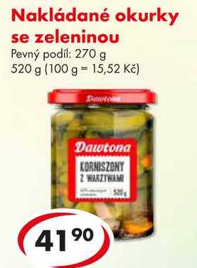 Nakládané okurky se zeleninou, 520 g 