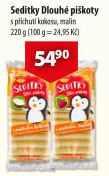 Seditky Dlouhé piškoty, 220 g 