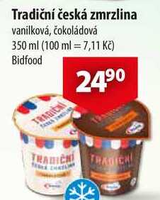 Tradiční česká zmrzlina, 350 ml  