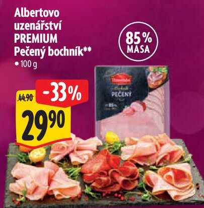 Albertovo uzenářství PREMIUM Pečený bochník, 100 g 