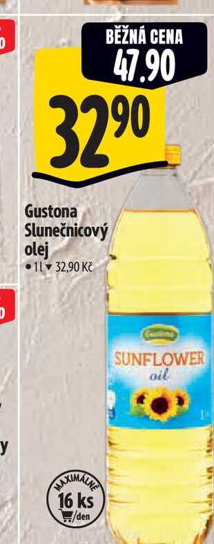   Gustona Slunečnicový olej 1  l