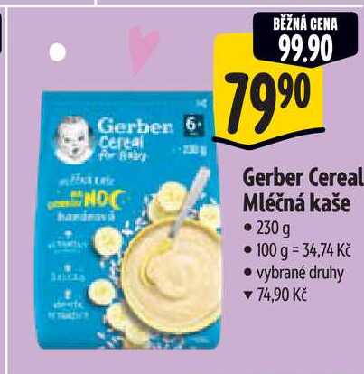 Gerber Cereal Mléčná kaše 230 g