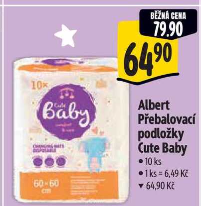  Albert Přebalovací podložky Cute Baby 10 ks 