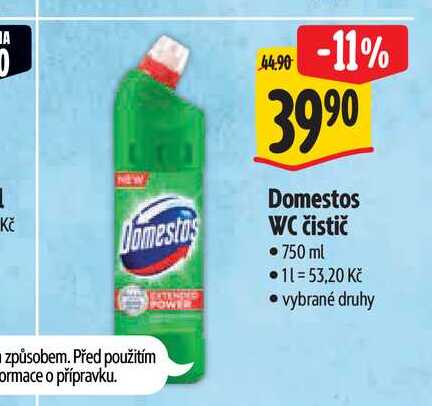   Domestos WC čistič 750 ml 