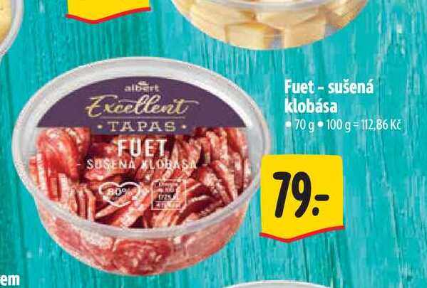   Fuet - sušená klobása 70 g 