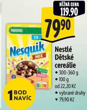 Nestlé Dětské cereálie, 300-360 g 
