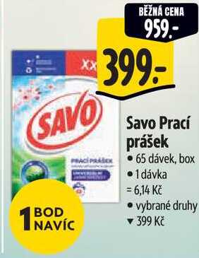 Savo Prací prášek, 65 dávek