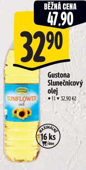 Gustona Slunečnicový olej, 1 l