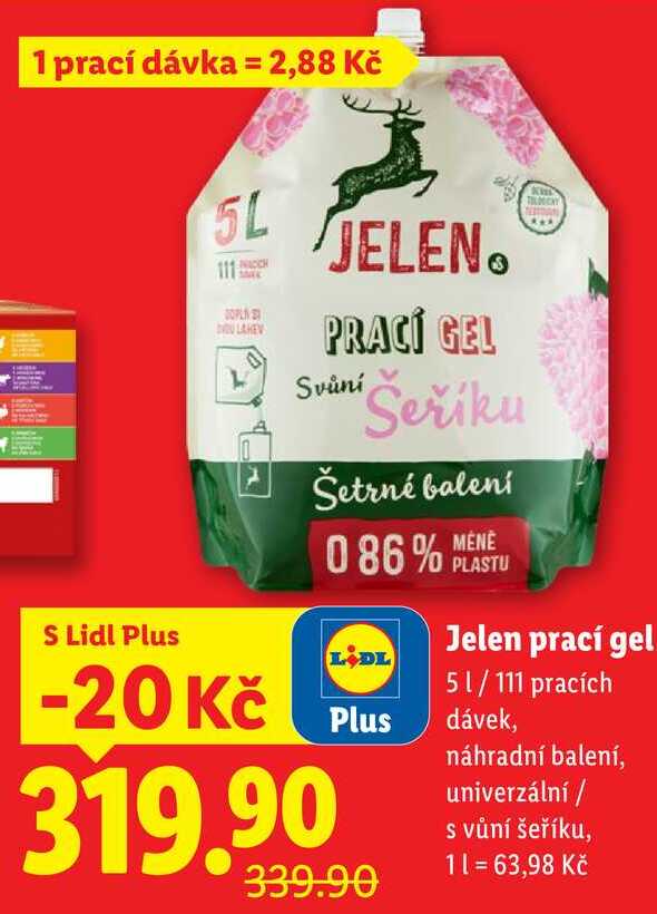 Jelen prací gel, 5 l/111 PD