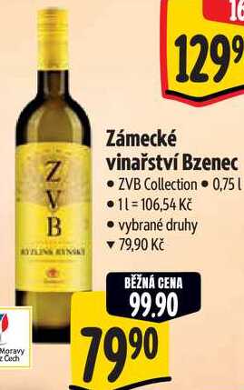 Zámecké vinařství Bzenec ZVB Collection, 0,75 l