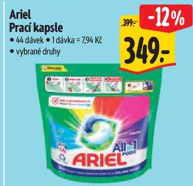 Ariel Prací kapsle, 44 dávek