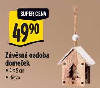 Závěsná ozdoba domeček