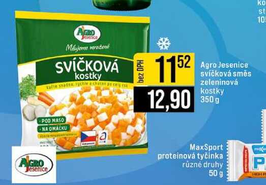 Agro Jesenice svíčková směs zeleninová kostky 350 g 