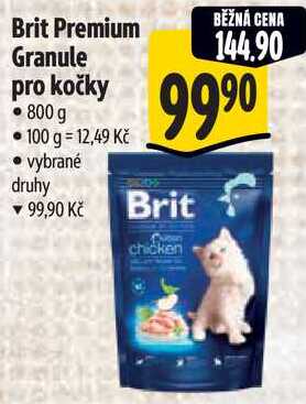 Brit Premium Granule pro kočky, 800 g 