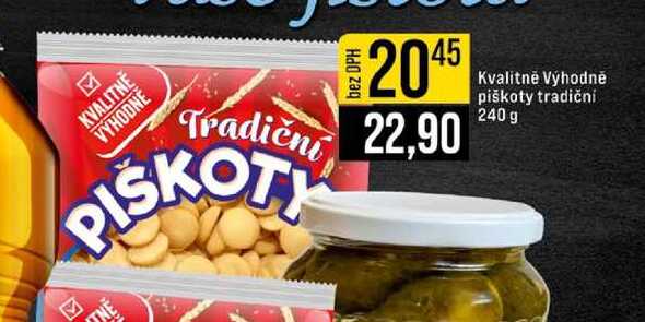 Kvalitně Výhodně piškoty tradiční 240 g 