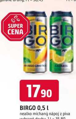 BIRGO 0,5 L nealko michaný nápoj 
