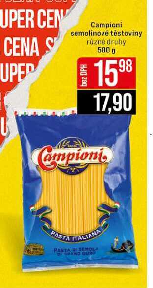 Campioni semolinové těstoviny 500 g 