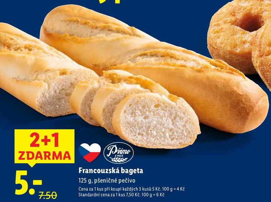 Francouzská bageta, 125 g