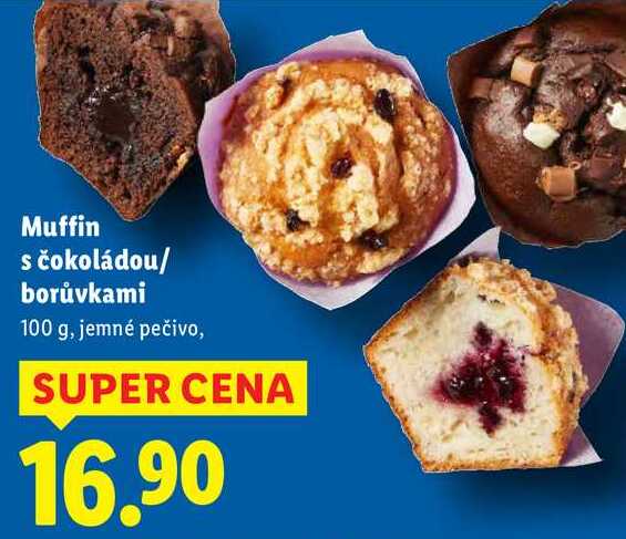 Muffin s čokoládou/borůvkami, 100 g