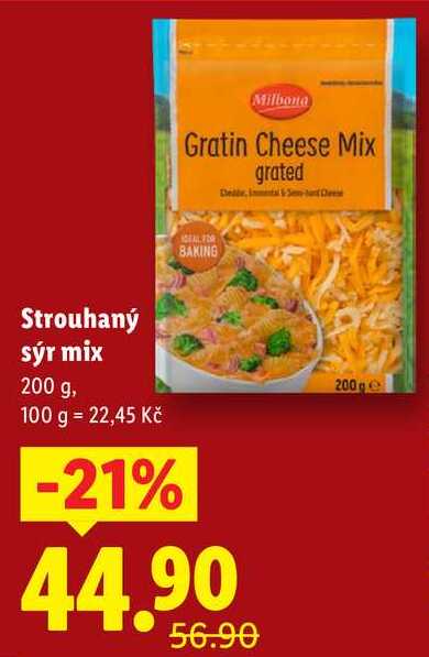 Strouhaný sýr mix, 200 g