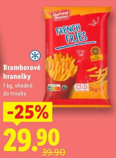 Bramborové hranolky, 1 kg